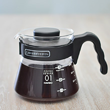 HARIO VCS-01B V60 玻璃咖啡壶 (450 ml) 黑色