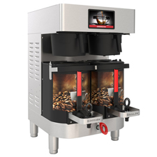美国进口商用咖啡机Cecilware思维PBC-2A 双头自动蒸馏咖啡机联热水龙头